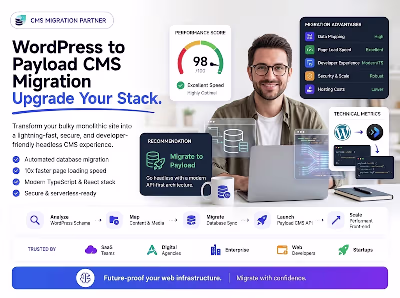 Cover image for WordPress to Payload CMS Migration