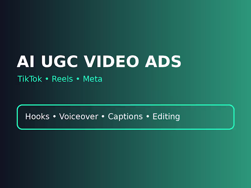 Cover image for AI UGC Video Ads for TikTok, Reels & Meta