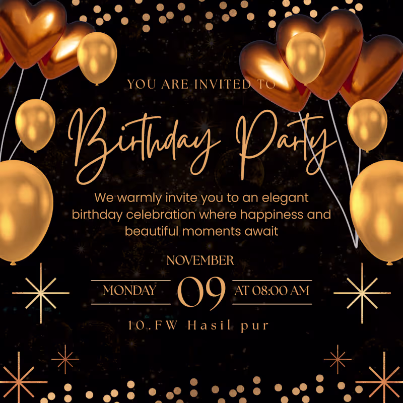 Cover image for Birthday and wedding invitations cards design and video 