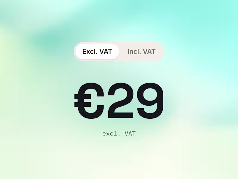 Cover image for NEW! VAT Toggle for Framer

One