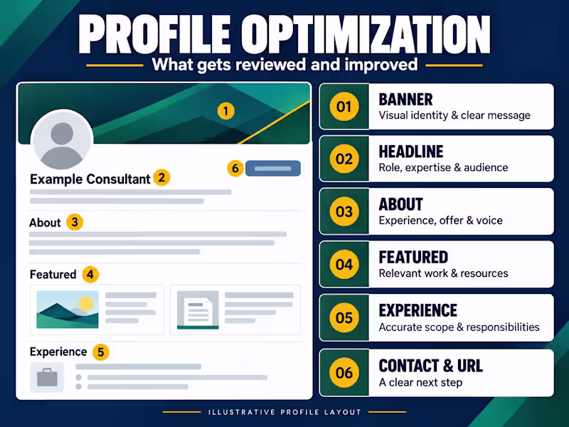 Cover image for LinkedIn Profile Optimization & Custom Banner Design