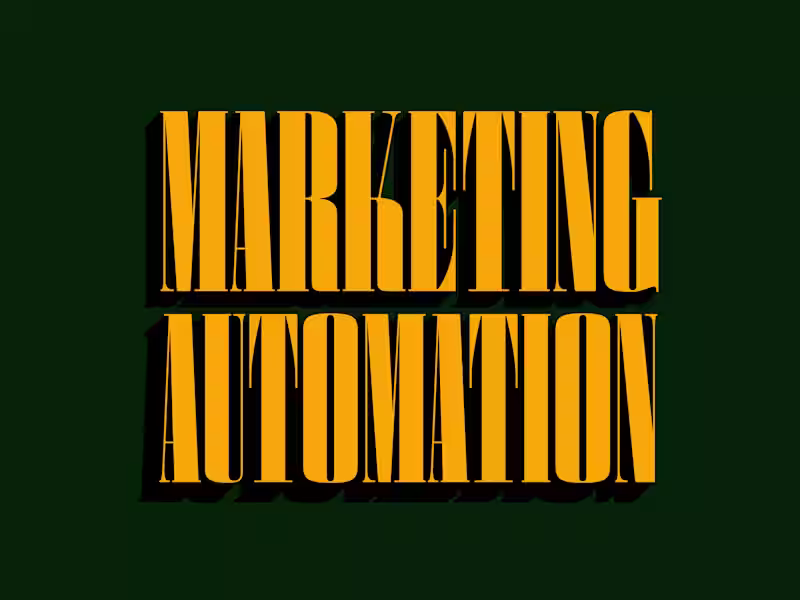 Cover image for Marketing Automation Management