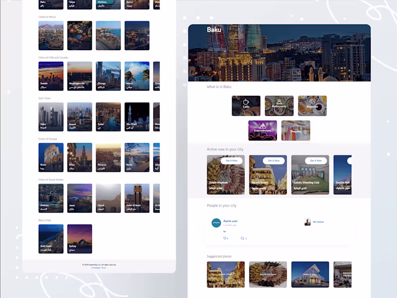 Cover image for Sawah — Travel & Tourism Platform for Middle Eastern Cities