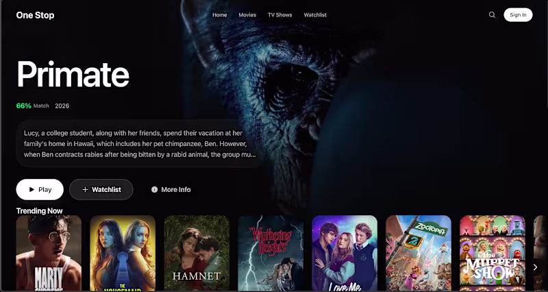 Cover image for Developed a premium online streaming