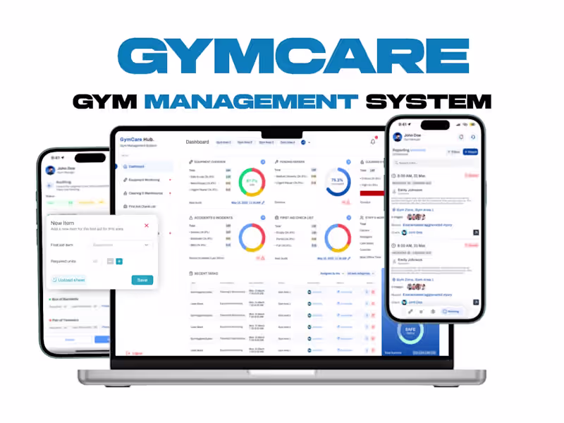 Cover image for GymCare Management System Development