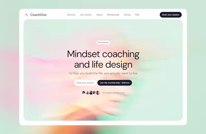 Cover image for Framer Multi-Page Website — Design & Build, End to End