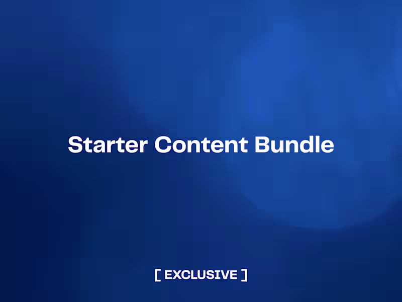 Cover image for Starter Content Bundle