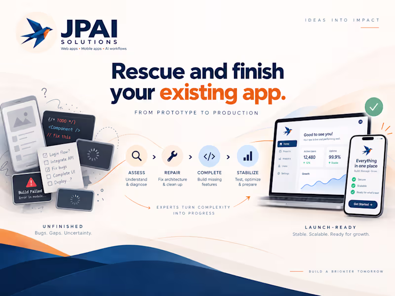 Cover image for Rescue and finish your existing app