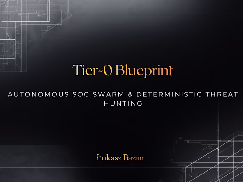 Cover image for Tier-0 Blueprint: Autonomous SOC Swarm & Threat Hunting