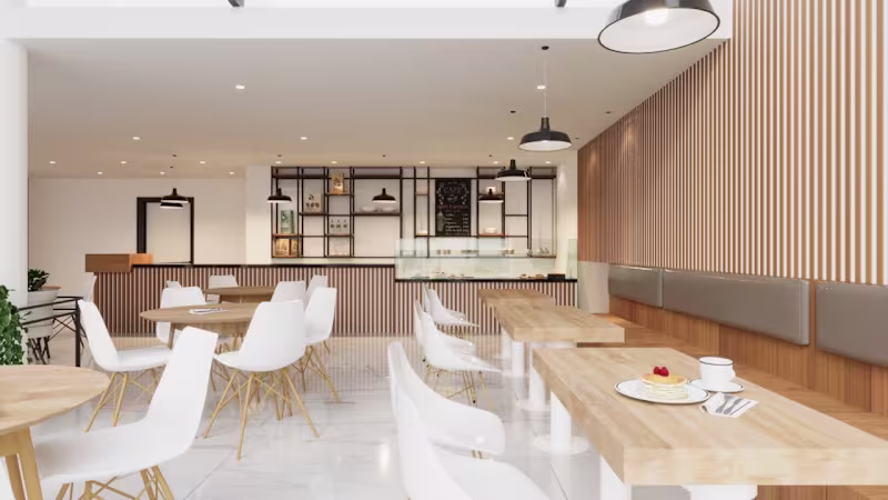 Cover image for Minimal Café Interior Design 