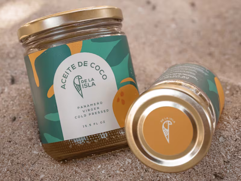 Cover image for Branding for De la Isla Coconut Oil