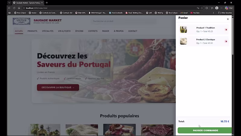 Cover image for Saudade Market   Épicerie Portugaise en Ligne - YouTube