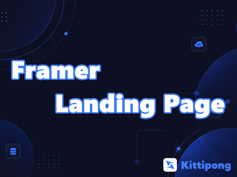 Cover image for Framer Landing Page Development