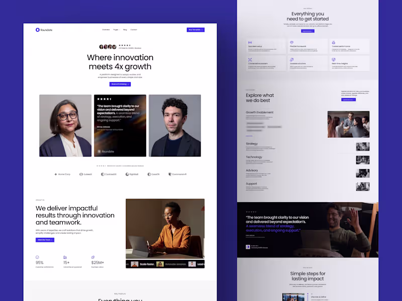 Cover image for Roundsite — Professional SaaS & Business Website