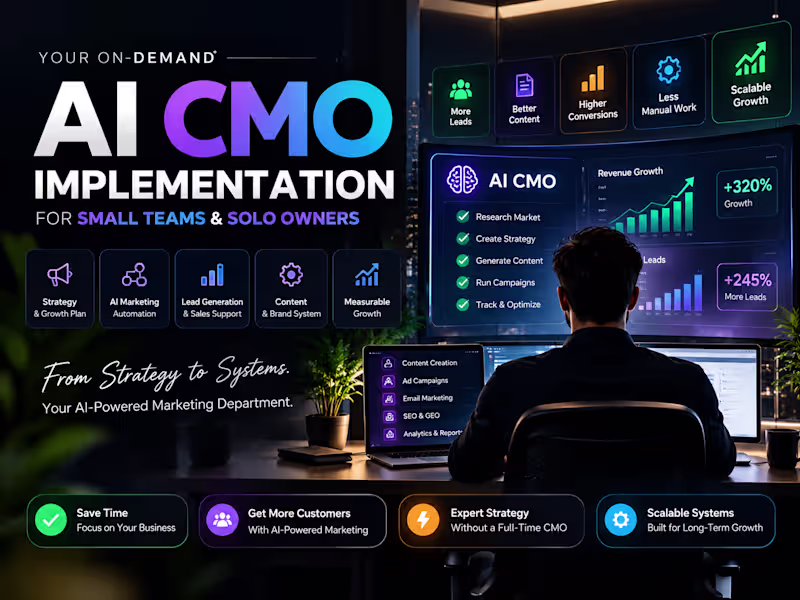 Cover image for AI CMO Implementation for Small Teams & Solo Owners