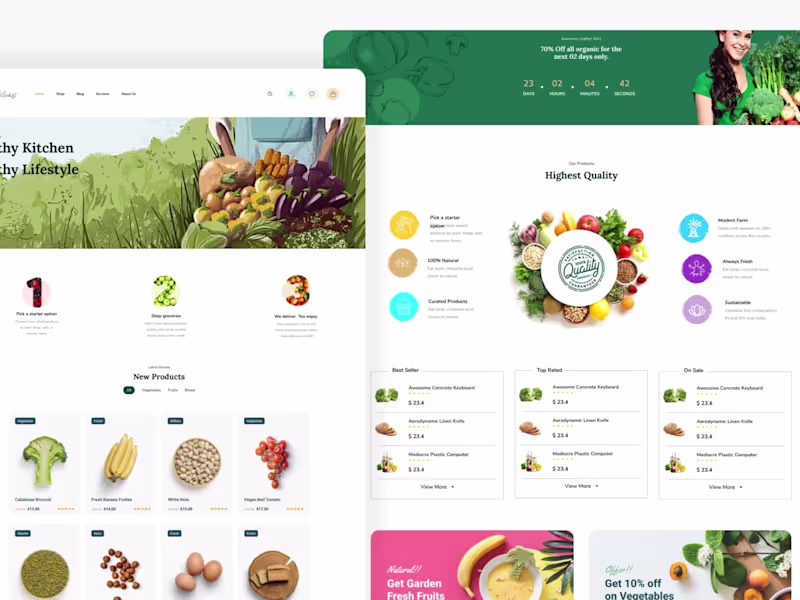Cover image for E-commerce Website design & development 