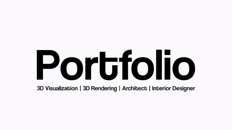 Cover image for 3D Rendering Portfolio :: Behance