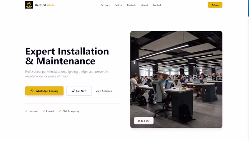 Cover image for Designed and developed a modern, responsive website for an e...