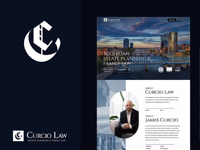 Cover image for Curcio Law Brand and Website Development