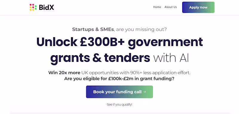 Cover image for BidX.ai – AI-Powered Grant Application System