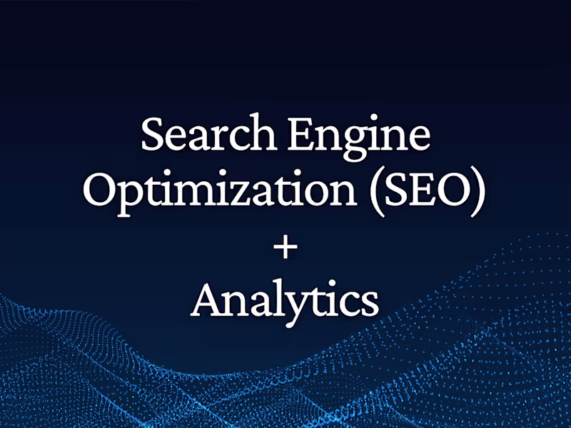 Cover image for SEO & Analytics