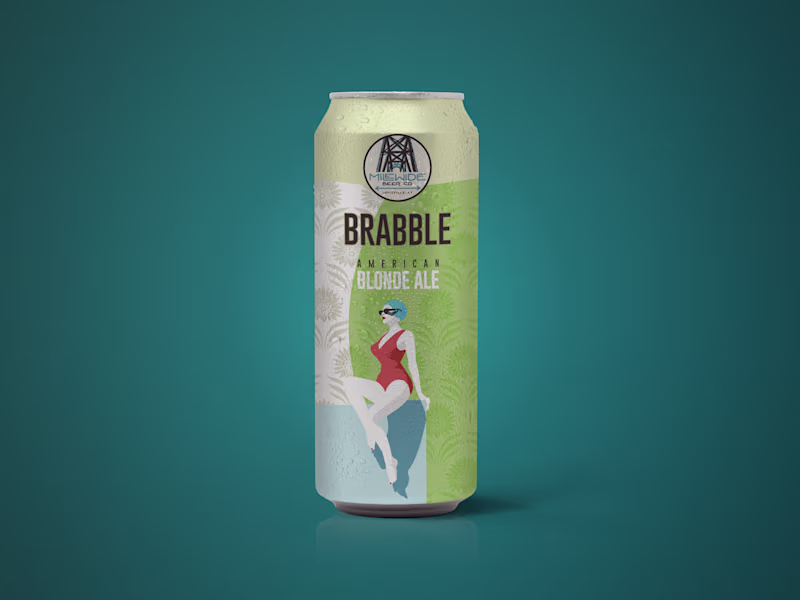 Cover image for Brabble Blonde Ale Packaging Design