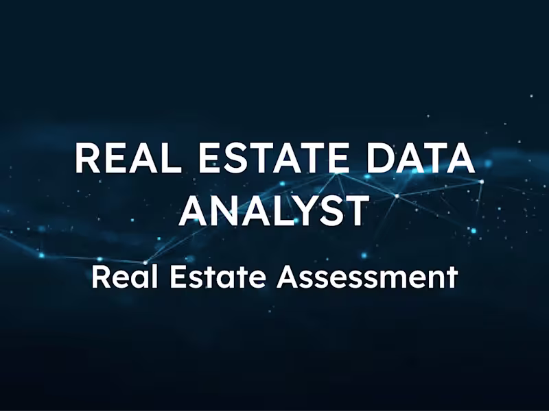 Cover image for Real Estate Analysis