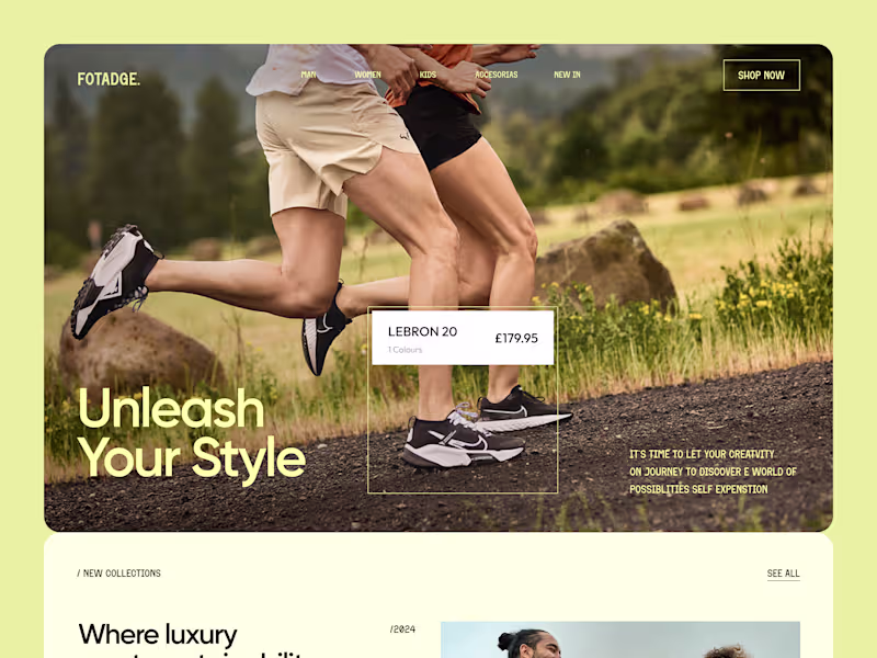 Cover image for Fotadge. Header Exploration 👟