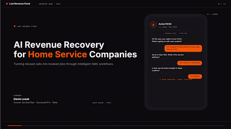 Cover image for AI Revenue Recovery for Home Service Companies