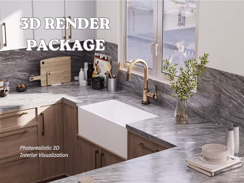 Cover image for 3D Interior Design & Full Execution Plans