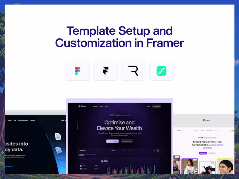 Cover image for Template Setup and Customization in Framer