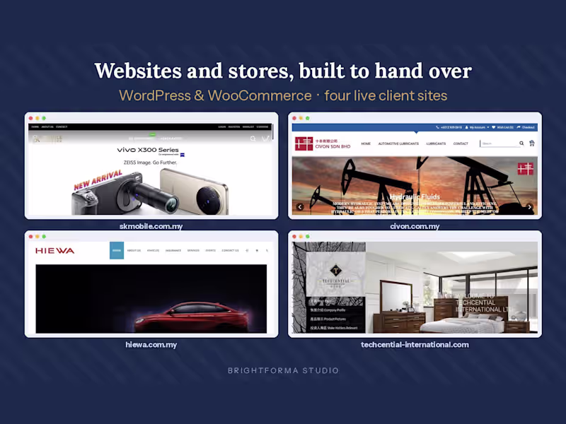 Cover image for WordPress & WooCommerce Website Design