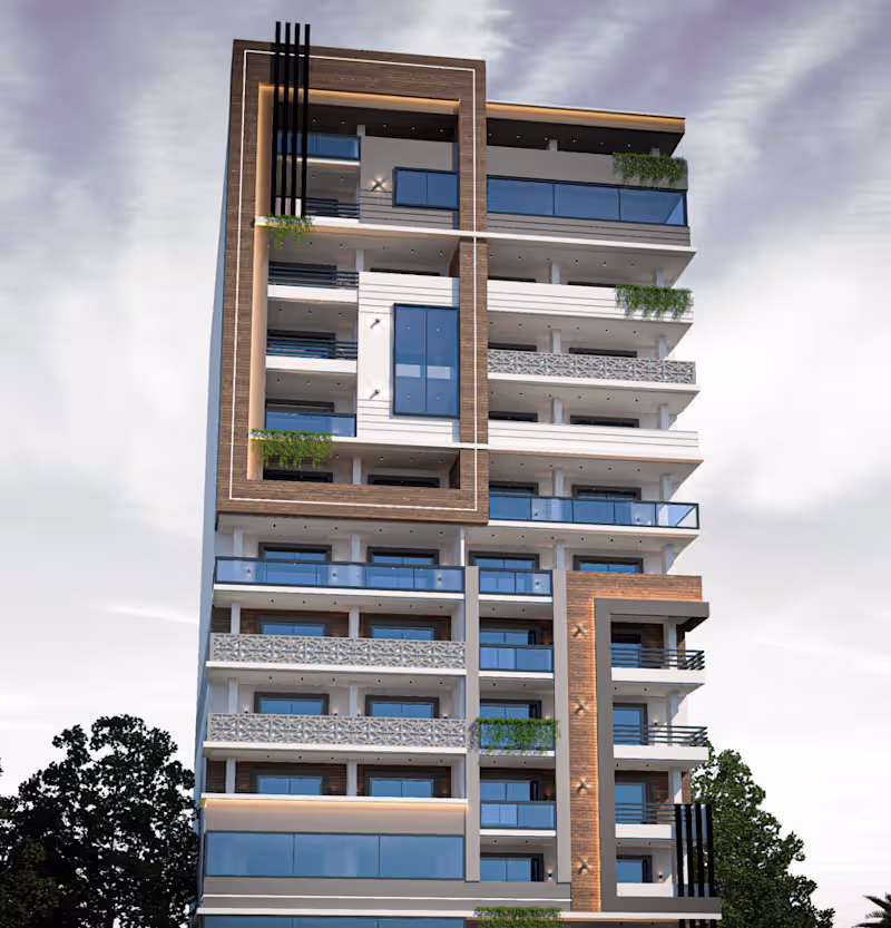 Cover image for Modern Residential Tower Façade Design
This