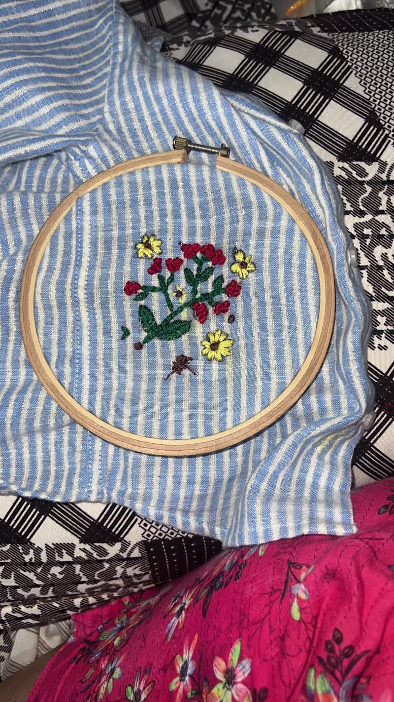 Cover image for Botanical & Floral Hand-Stitched Appliqué
Description: A
