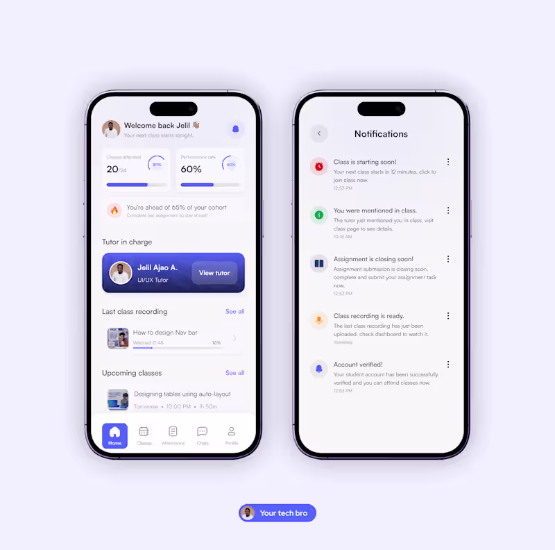 Cover image for Mobile app UI/UX design — clean screens for iOS & Android