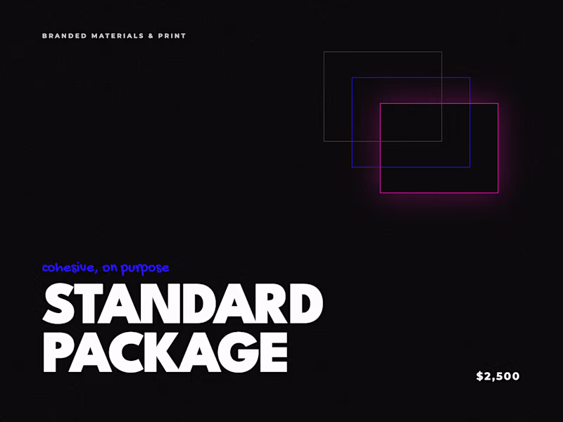Cover image for Branded Materials + Print Services - Standard Package