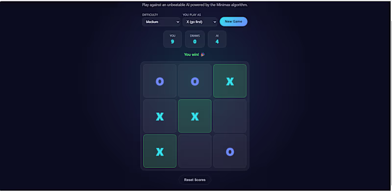 Cover image for "Built a Tic-Tac-Toe game with