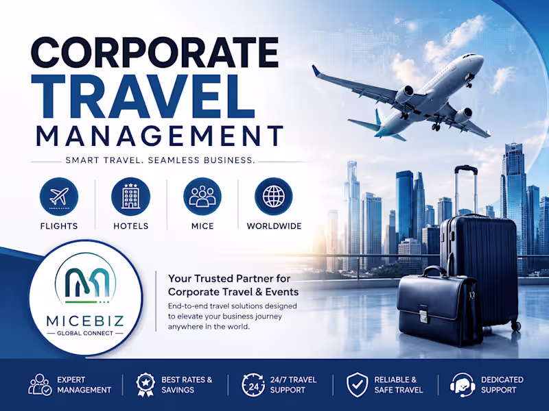 Cover image for Corporate Travel Management & Business Travel Planning