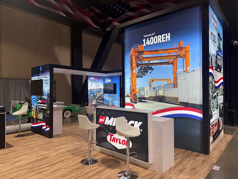 Cover image for Tradeshow Booth / large format graphic design for Mi-Jack Pr...