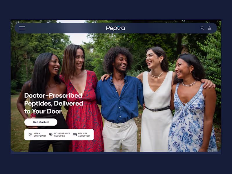 Cover image for Shopify Design & Development for Peptra