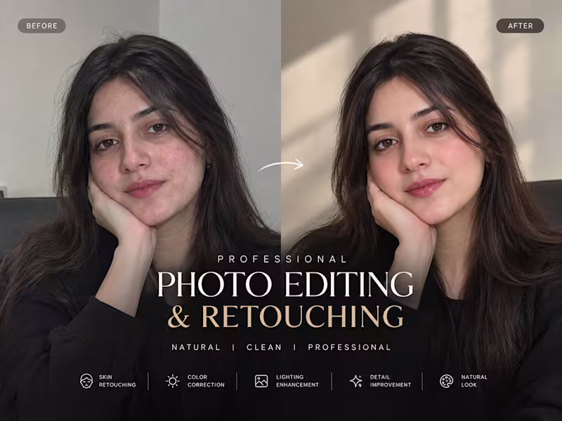 Cover image for Photo Editing & Retouching