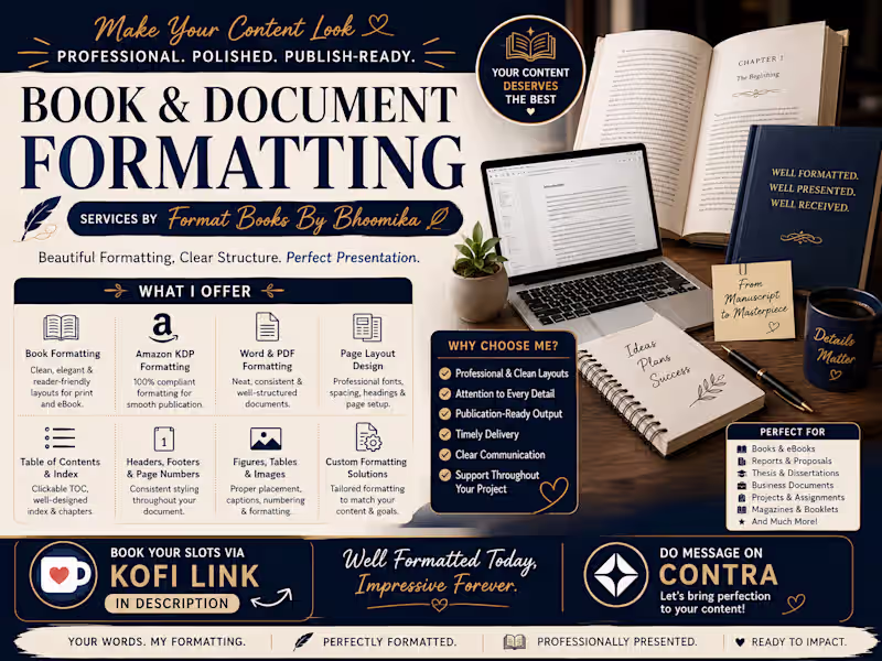 Cover image for PACKAGE 2 :  BOOK & DOCUMENT FORMATTING