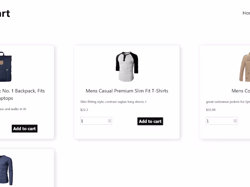 Cover image for Shopping Cart: Shopping App, built with React...