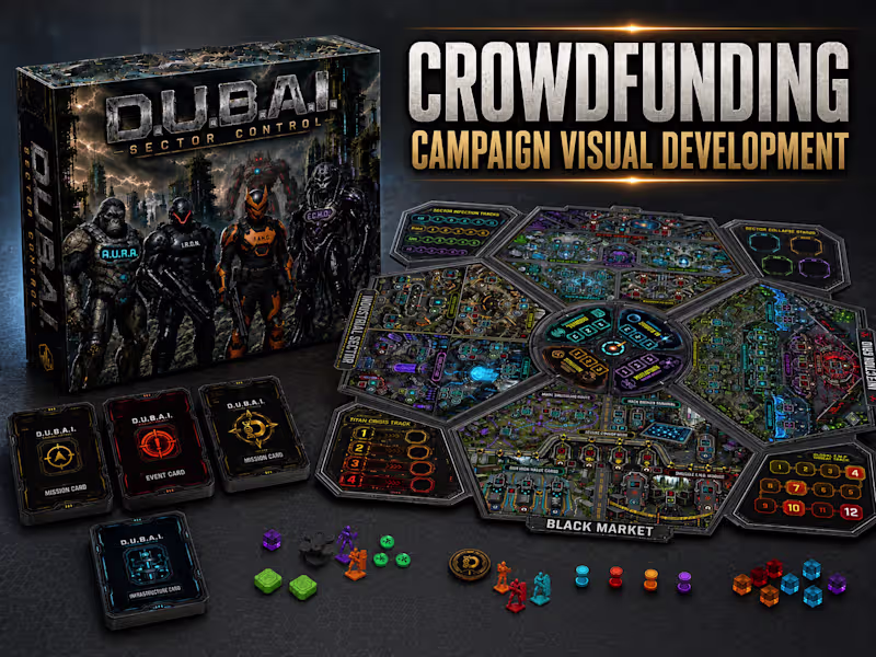 Cover image for Crowdfunding Campaign Visual Development for Board Games