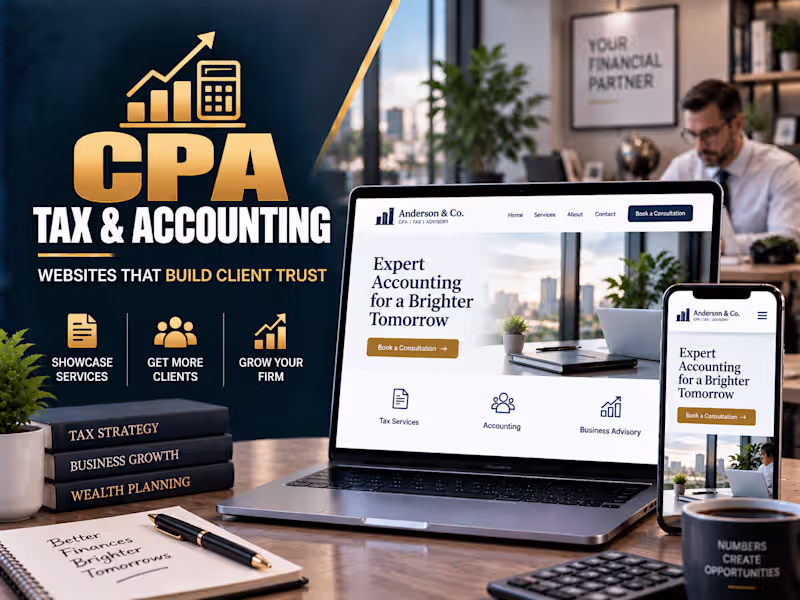 Cover image for 💼 CPA & Tax Accountant Website Design | WordPress & Elementor