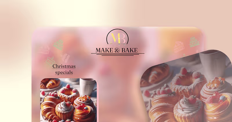 Cover image for Make & Bake pastry shop :: Behance