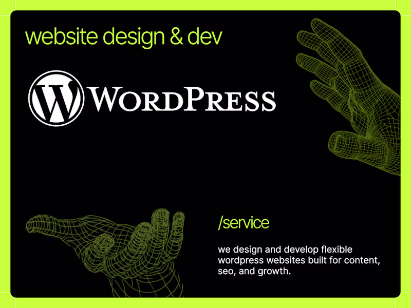 Cover image for WordPress Website Design & Development