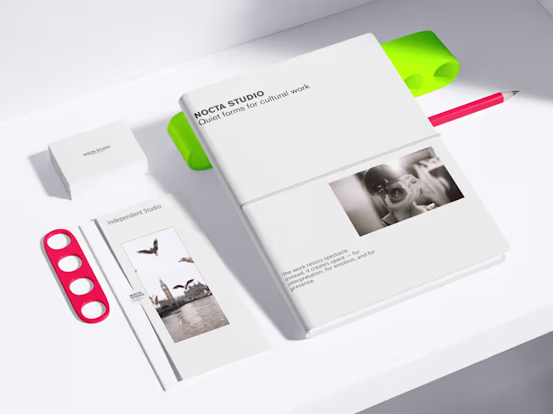 Cover image for NOCTA STUDIO — Brand Identity & Editorial System NOCTA STUDI...