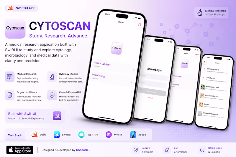 Cover image for Cytoscan is a native iOS