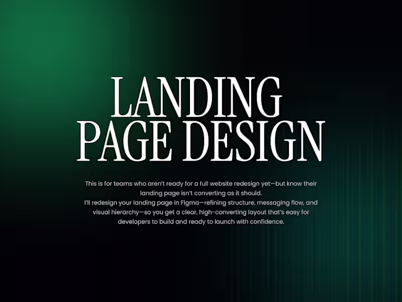Cover image for Results-Driven Landing Page Design That Maximizes Conversions